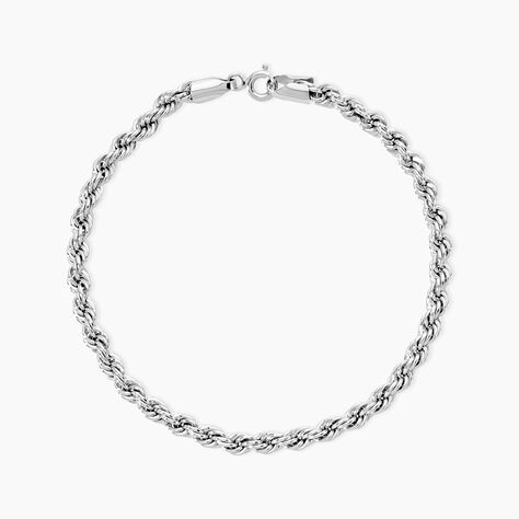 Bracelet Cordelia Maille Corde Or Blanc - Bracelets mailles Femme | Marc Orian