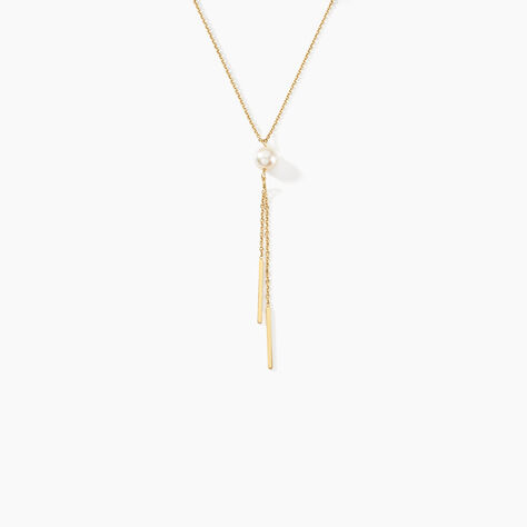 Collier Salman Or Jaune Perle De Culture - Colliers avec pierres Femme | Marc Orian