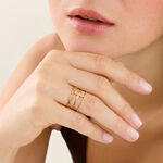 Bague Eva Acier Jaune - Bijoux fantaisie Femme | Marc Orian