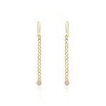 Boucles D'oreilles Pendantes Vienne Or Jaune Oxyde De Zirconium - Pendantes Femme | Marc Orian