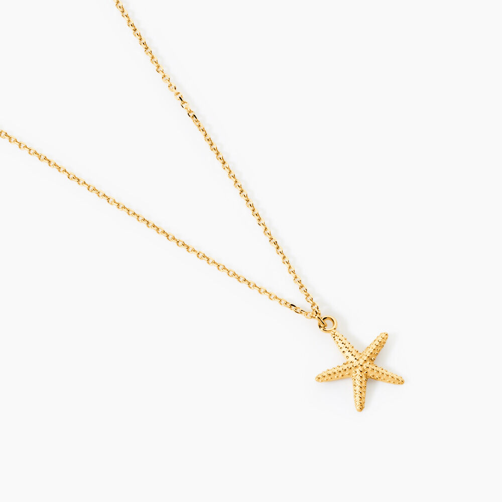 Collier Or Jaune Aenor Motif Etoile De Mer - Colliers ete Femme | Marc Orian