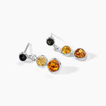 Boucles D'oreilles Argent Blanc Rosalie Ambres - Pendantes Femme | Marc Orian