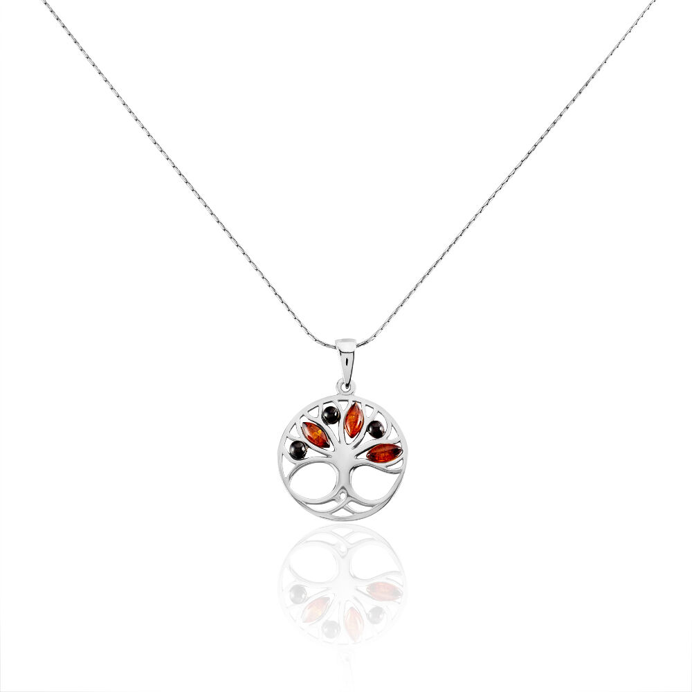 Collier Argent Blanc Odaya Ambre - Colliers avec pierres Femme | Marc Orian