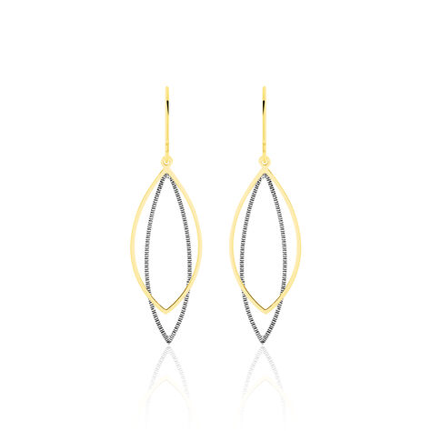 Boucles D'oreilles Pendantes Anila Gouttes Or Bicolore - Pendantes Femme | Marc Orian