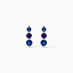 Boucles D'Oreilles Puces Emina Argent Blanc Pierre D'Imitation Perle D'Imitation - Puces Femme | Marc Orian