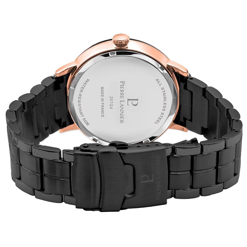 Montre Pierre Lannier Collection Beaucour Noir - Montres étanches Homme | Marc Orian