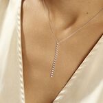 Collier Whitney Argent Blanc Oxyde De Zirconium - Colliers avec pierres Femme | Marc Orian