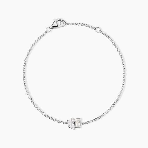 Bracelet Eseld Argent Blanc Oxyde De Zirconium - Bracelets fantaisie Femme | Marc Orian