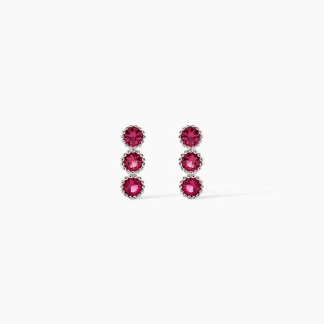 Boucles D'oreilles Puces Kasey Argent Blanc Oxyde De Zirconium - Puces Femme | Marc Orian