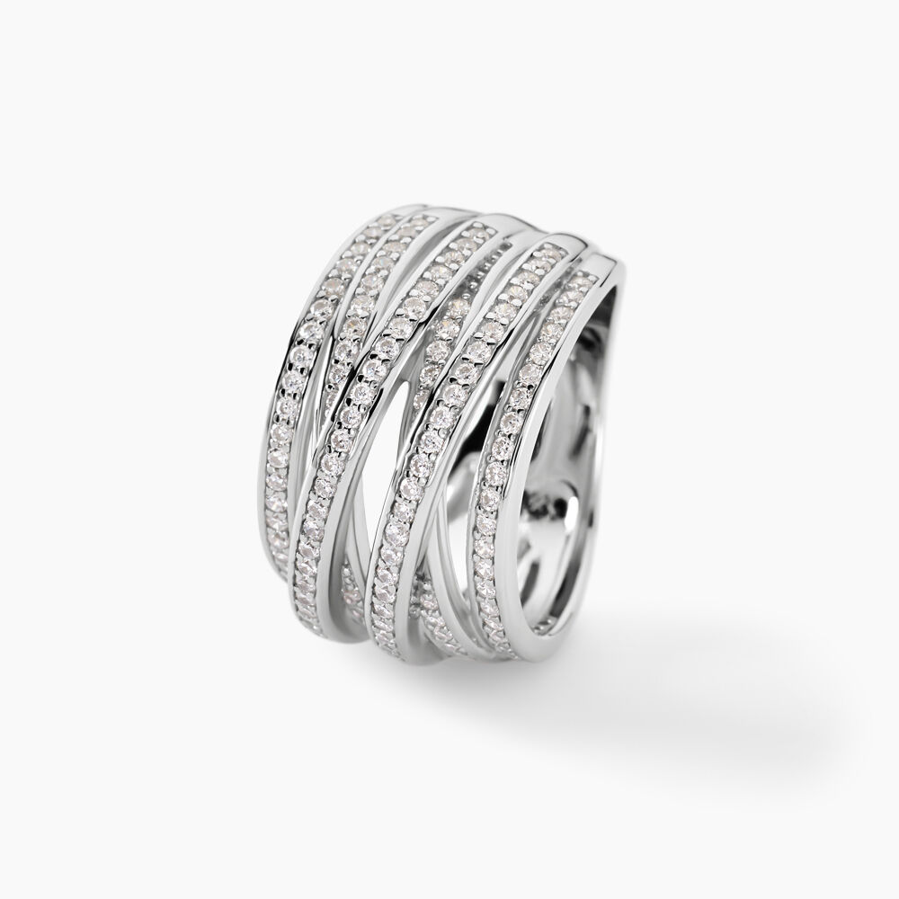 Bague Caledonia Argent Blanc Oxyde De Zirconium - Bagues avec pierre Femme | Marc Orian