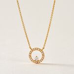 Collier Plaqu&eacute; Or Lila Oxydes De Zirconium - Colliers avec pierres Femme | Marc Orian