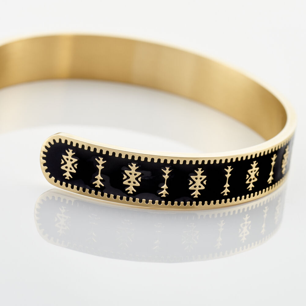 Bracelet Jonc Imagine Murielle Acier Jaune - Bracelets joncs Femme | Marc Orian