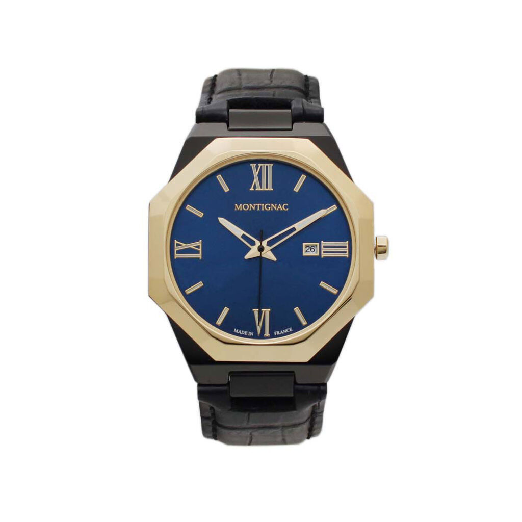 Montre Montignac Octogon Bleu - Montres étanches Homme | Marc Orian