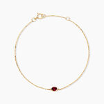 Bracelet Opeyemi Or Jaune Rubis Diamant - Bracelets cha&icirc;nes Femme | Marc Orian
