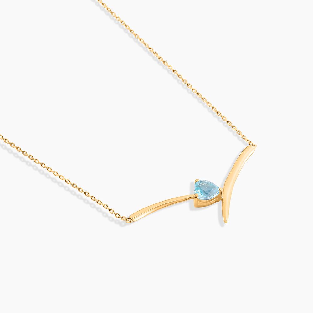 Collier Renaldine Or Jaune Topaze - Colliers avec pierres Femme | Marc Orian