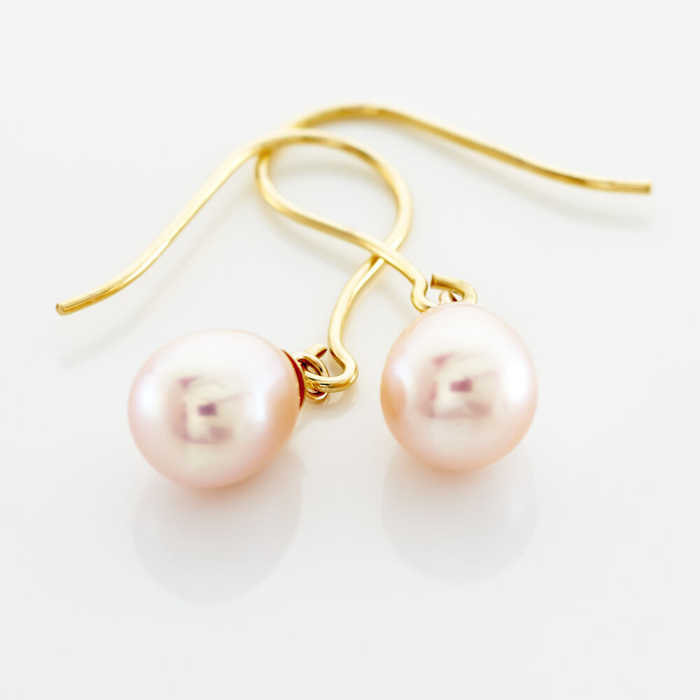 Boucles D'oreilles Pendantes Baroque Or Jaune Perles De Culture - Boucles d'oreilles mariage Femme | Marc Orian