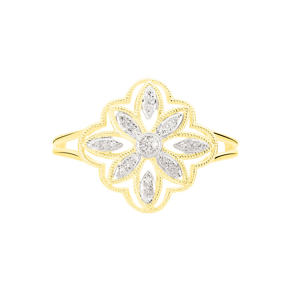 Bague Veda Or Jaune Diamant - Bagues pierres précieuses Femme | Marc Orian