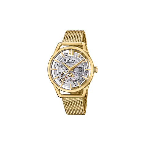 Montre Festina Skeleton Automatic Argenté - Montres automatique Femme | Marc Orian