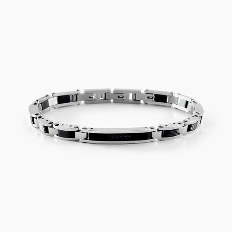 Bracelet Dax Acier Bicolore Oxyde De Zirconium - Bracelets cha&icirc;nes Homme | Marc Orian