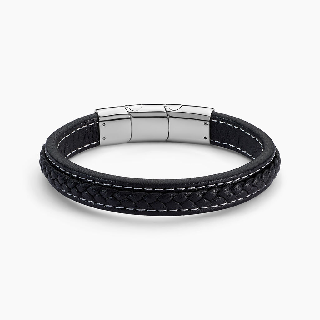 Bracelet Acier Blanc - Bracelets cuir Homme | Marc Orian