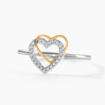 Bague Gine Or Jaune Argent Blanc Oxyde De Zirconium - Bagues de promesse Femme | Marc Orian