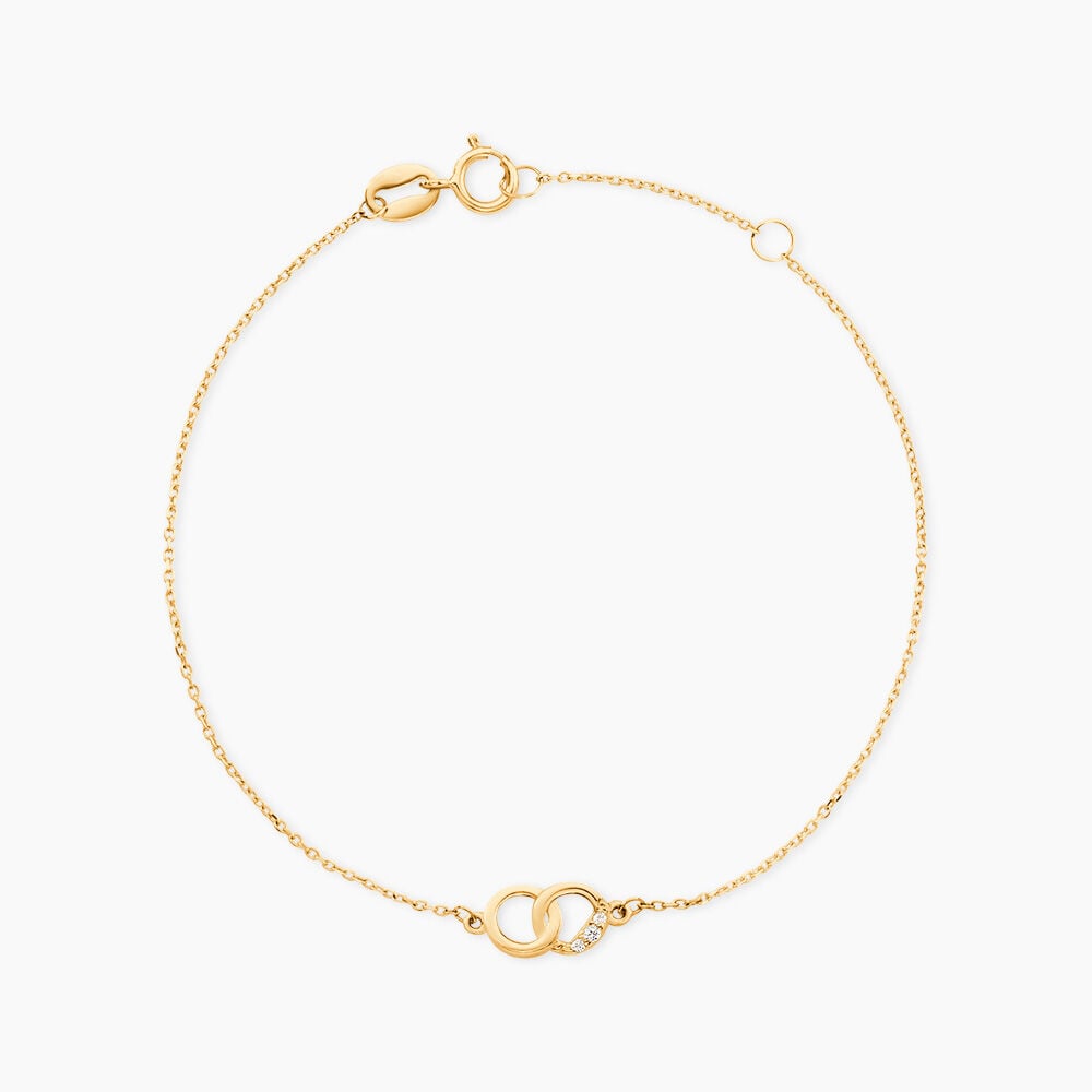 Bracelet Basant Or Jaune Oxyde De Zirconium - Bracelets cha&icirc;nes Femme | Marc Orian