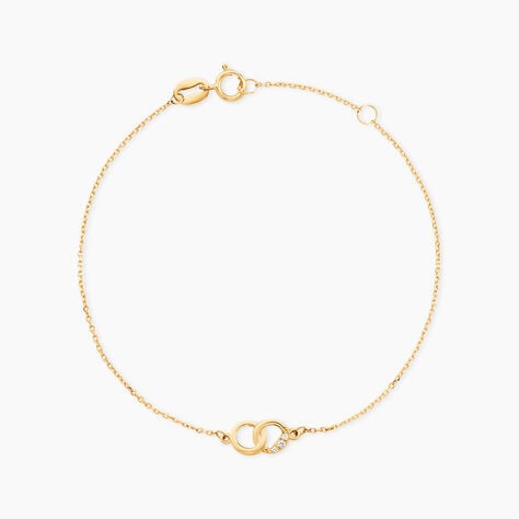 Bracelet Basant Or Jaune Oxyde De Zirconium - Bracelets cha&icirc;nes Femme | Marc Orian