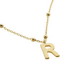 Collier Plaqu&eacute; Or Jaune Lettra - Colliers fantaisie Femme | Marc Orian