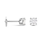 Boucles D'oreilles Puces Or Blanc Victoria Diamants - Puces Femme | Marc Orian