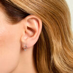 Boucles D'Oreilles Puces Cantara Argent Blanc Oxyde De Zirconium - Puces Femme | Marc Orian