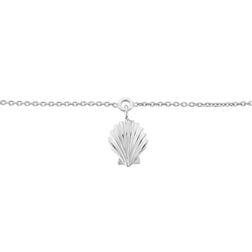 Chaîne De Cheville Zelia Argent Blanc - Chaines de cheville Femme | Marc Orian