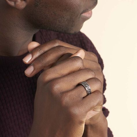 Bague Balthazar Argent Blanc - Bagues Homme | Marc Orian