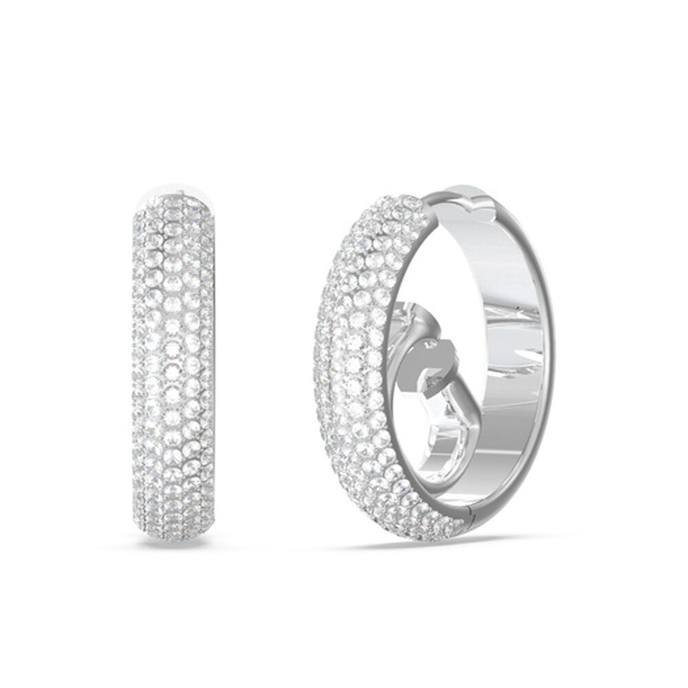 Cr&eacute;oles Guess Crazy Earrings Acier Blanc Oxyde De Zirconium - Cr&eacute;oles Femme | Marc Orian