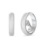 Cr&eacute;oles Guess Crazy Earrings Acier Blanc Oxyde De Zirconium - Cr&eacute;oles Femme | Marc Orian