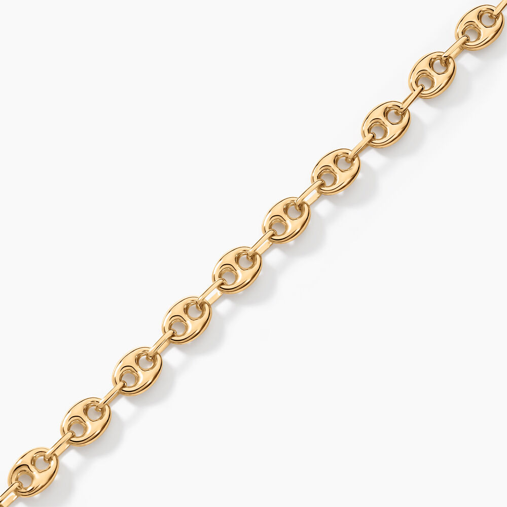 Bracelet Dami Maille Grain De Caf&eacute; Or Jaune - Bracelets mailles Femme | Marc Orian
