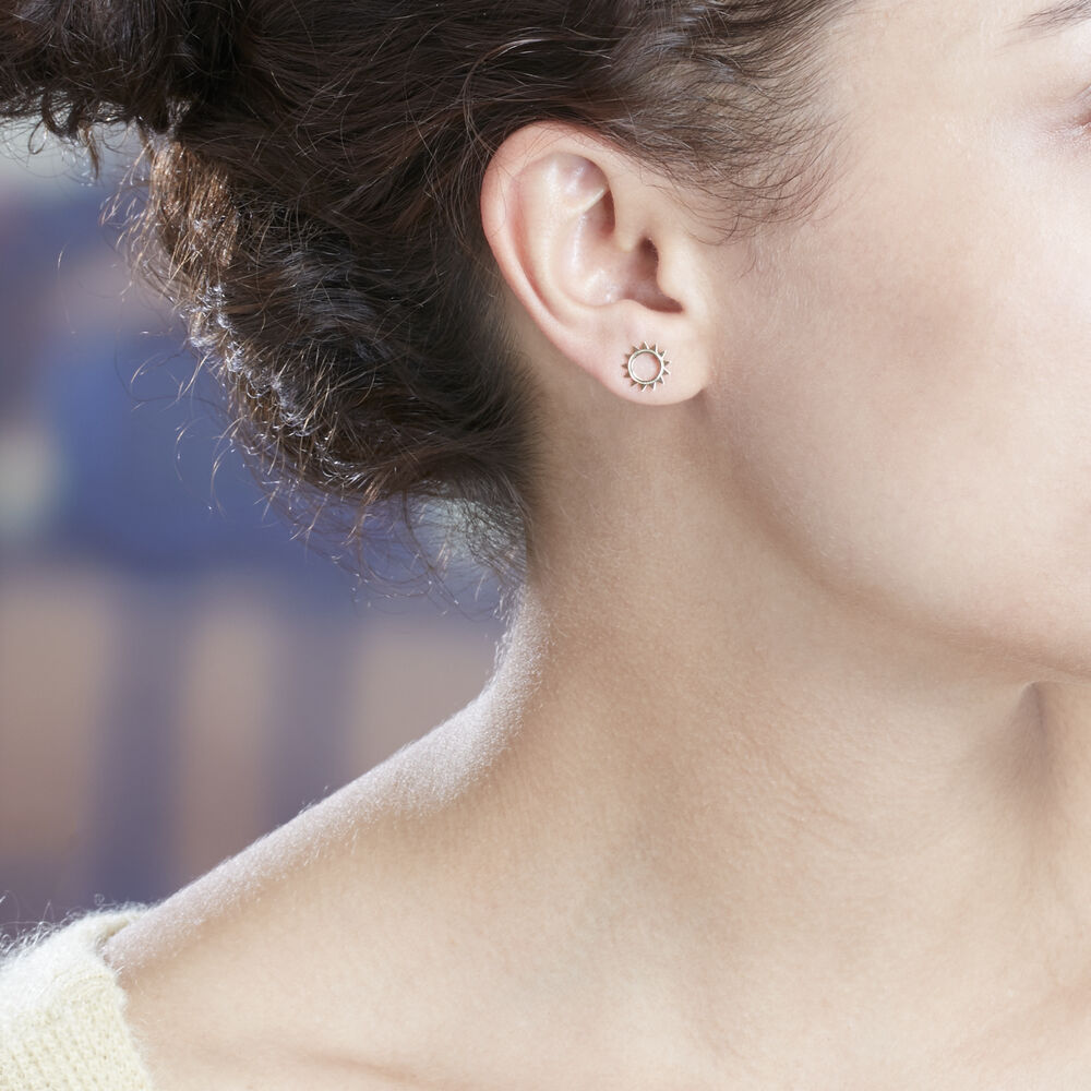 Boucles D'oreilles Puces Louki Or Jaune - Puces Femme | Marc Orian