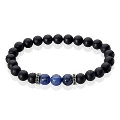 Bracelet Jourdan Homme Thodoo Acier Argente Soldalite Pierre - Bracelets Homme | Marc Orian