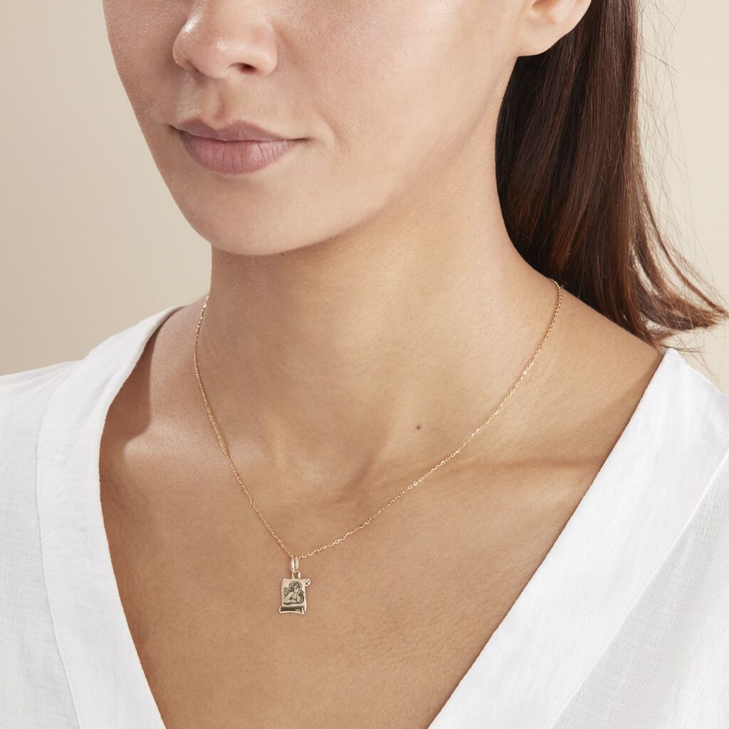 Pendentif Ange Parchemin Or Jaune - Pendentifs Famille | Marc Orian