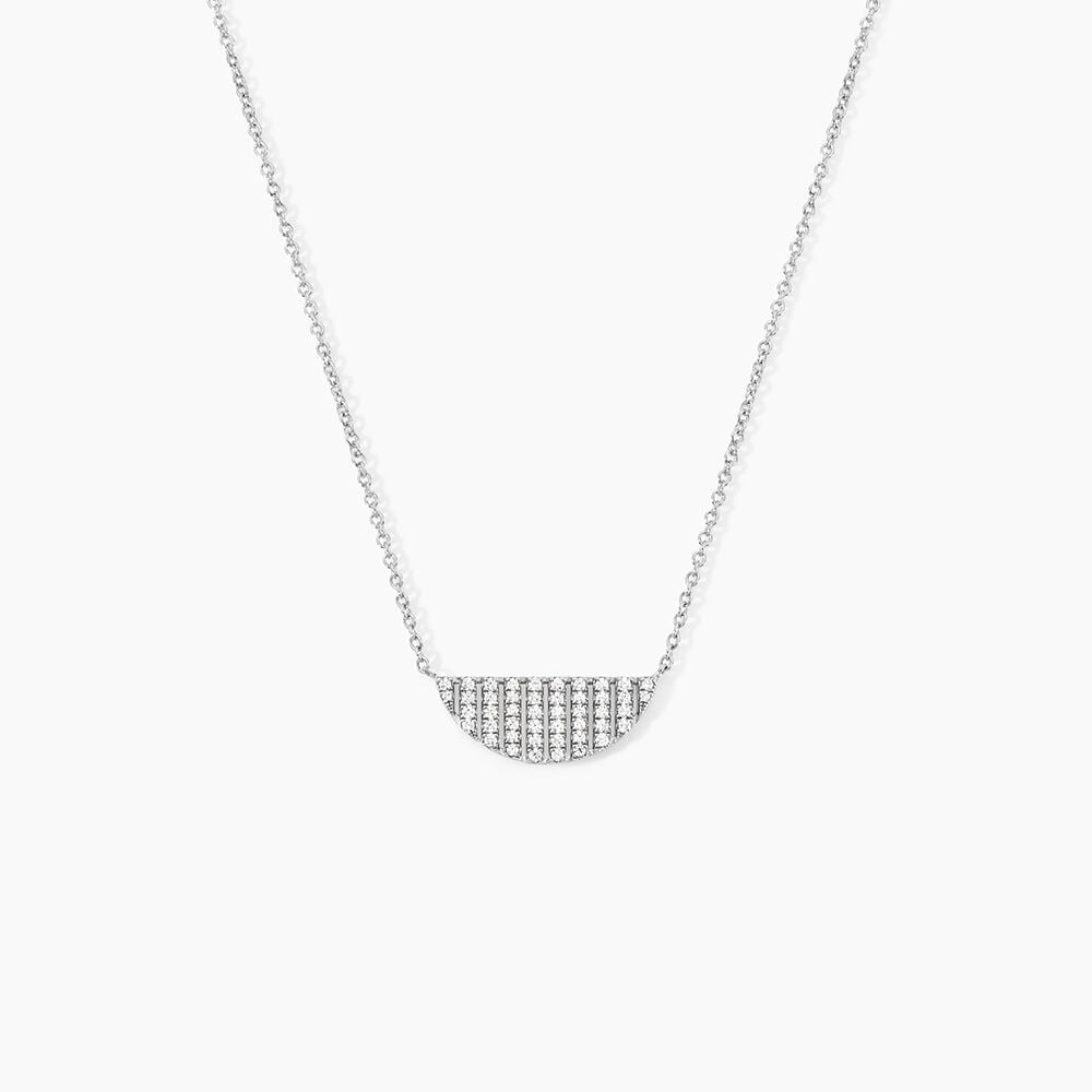 Collier Katia Argent Blanc Oxyde De Zirconium - Colliers avec pierres Femme | Marc Orian