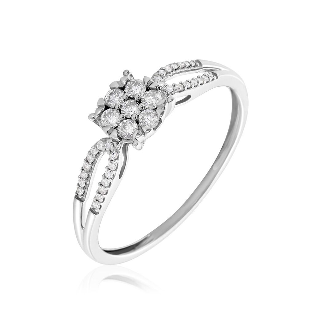 Bague Cillin Or Blanc Diamant - Bagues pierres précieuses Femme | Marc Orian