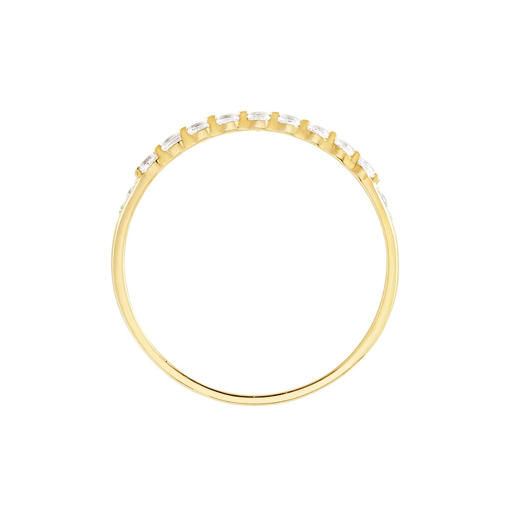 Bague Or Jaune Eclat D'etoile Oxyde De Zirconium - Bagues avec pierre Femme | Marc Orian