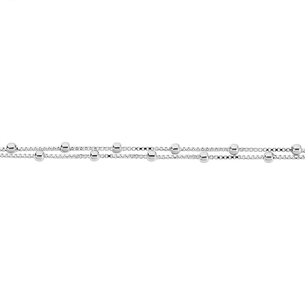 Bracelet Tounes Argent Blanc - Bracelets chaînes Femme | Marc Orian