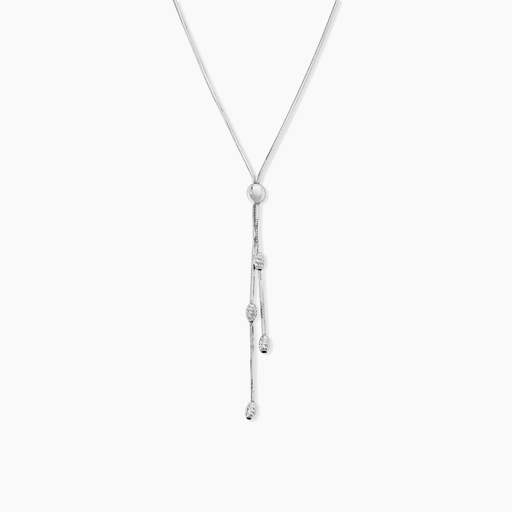 Collier Linda Argent Blanc - Colliers fantaisie Femme | Marc Orian