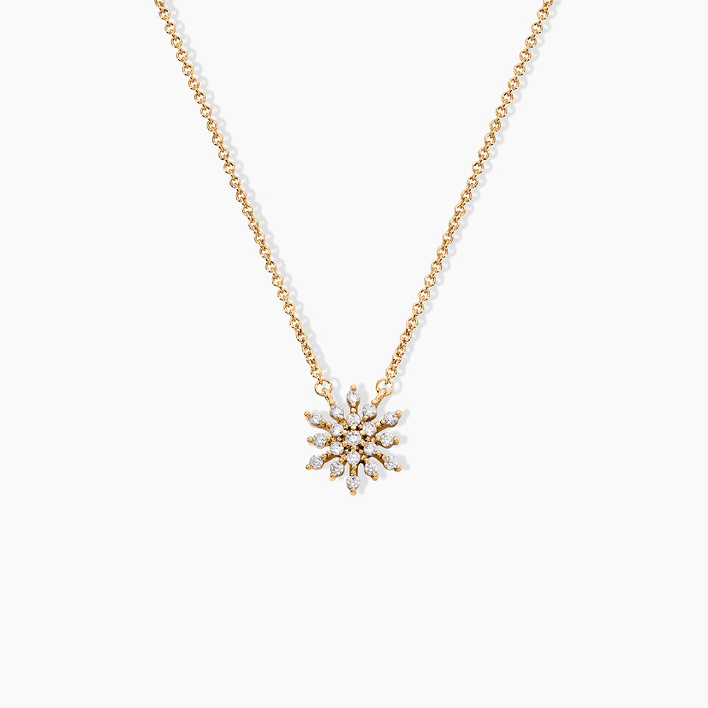 Collier Plaqu&eacute; Or Lisha Oxyde De Zirconium - Colliers avec pierres Femme | Marc Orian