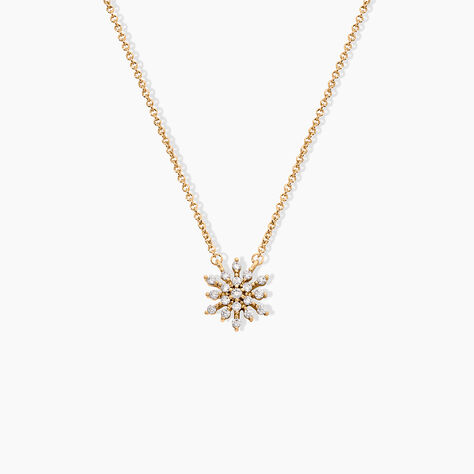 Collier Plaqu&eacute; Or Lisha Oxyde De Zirconium - Colliers avec pierres Femme | Marc Orian