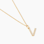 Pendentif Lettre V Or Jaune Oxyde - Pendentifs Femme | Marc Orian