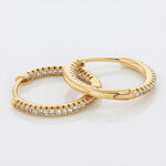 Cr&eacute;oles Karolina Rondes Plaqu&eacute; Or Jaune Oxyde De Zirconium - Cr&eacute;oles Femme | Marc Orian