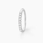 Alliance Hera Or Blanc Diamant - Alliances avec pierres Femme | Marc Orian