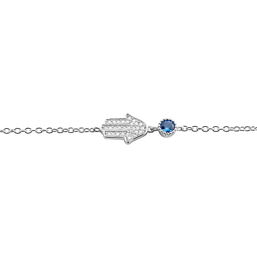 Bracelet Fidelma Argent Blanc Spinelle Oxyde De Zirconium - Bracelets chaînes Femme | Marc Orian