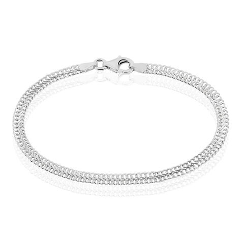 Bracelet Anne-sylvieae Argent Blanc - Bracelets mailles Femme | Marc Orian